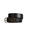 Louis Vuitton Black Leather Neogram Belt