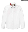Gucci Cotton Duke shirt with snake embroidered collar