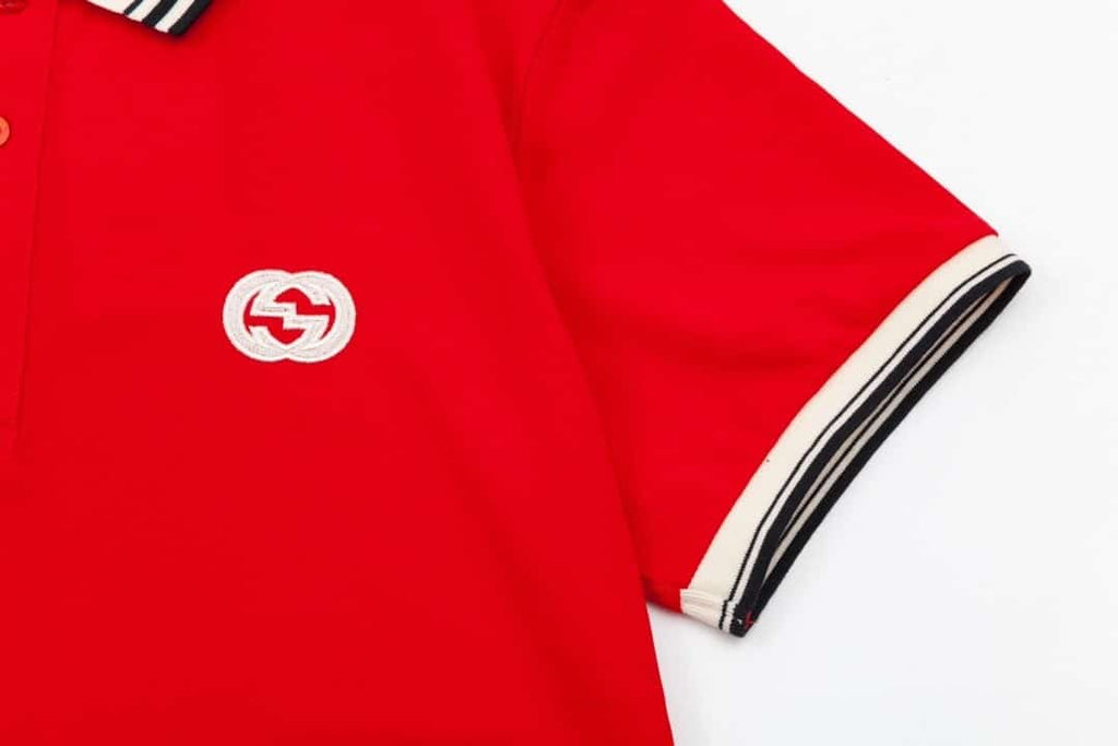 Gucci GG Logo Pique Polo Shirt