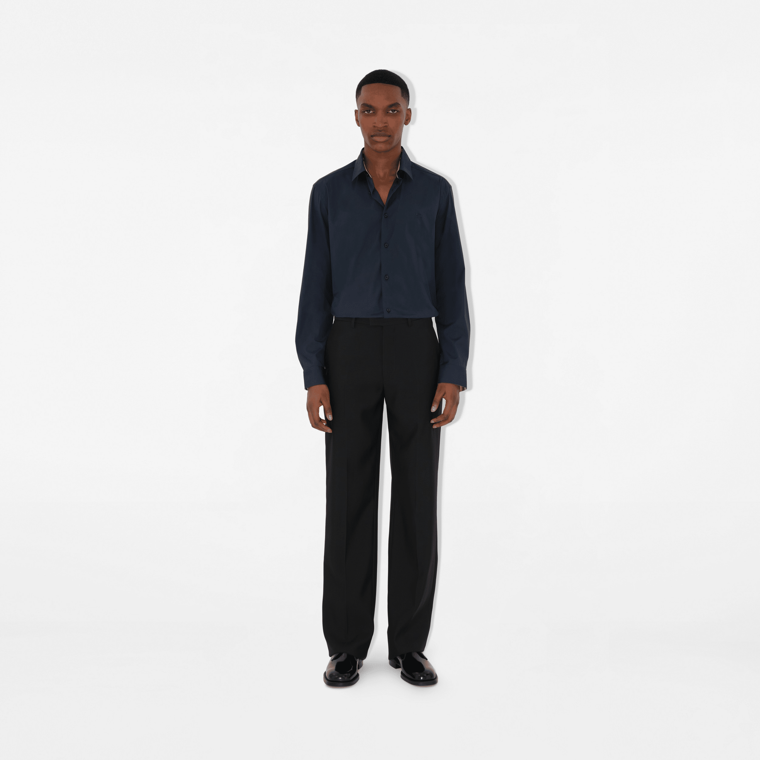 Burberry Slim Fit Stretch Cotton Shirt