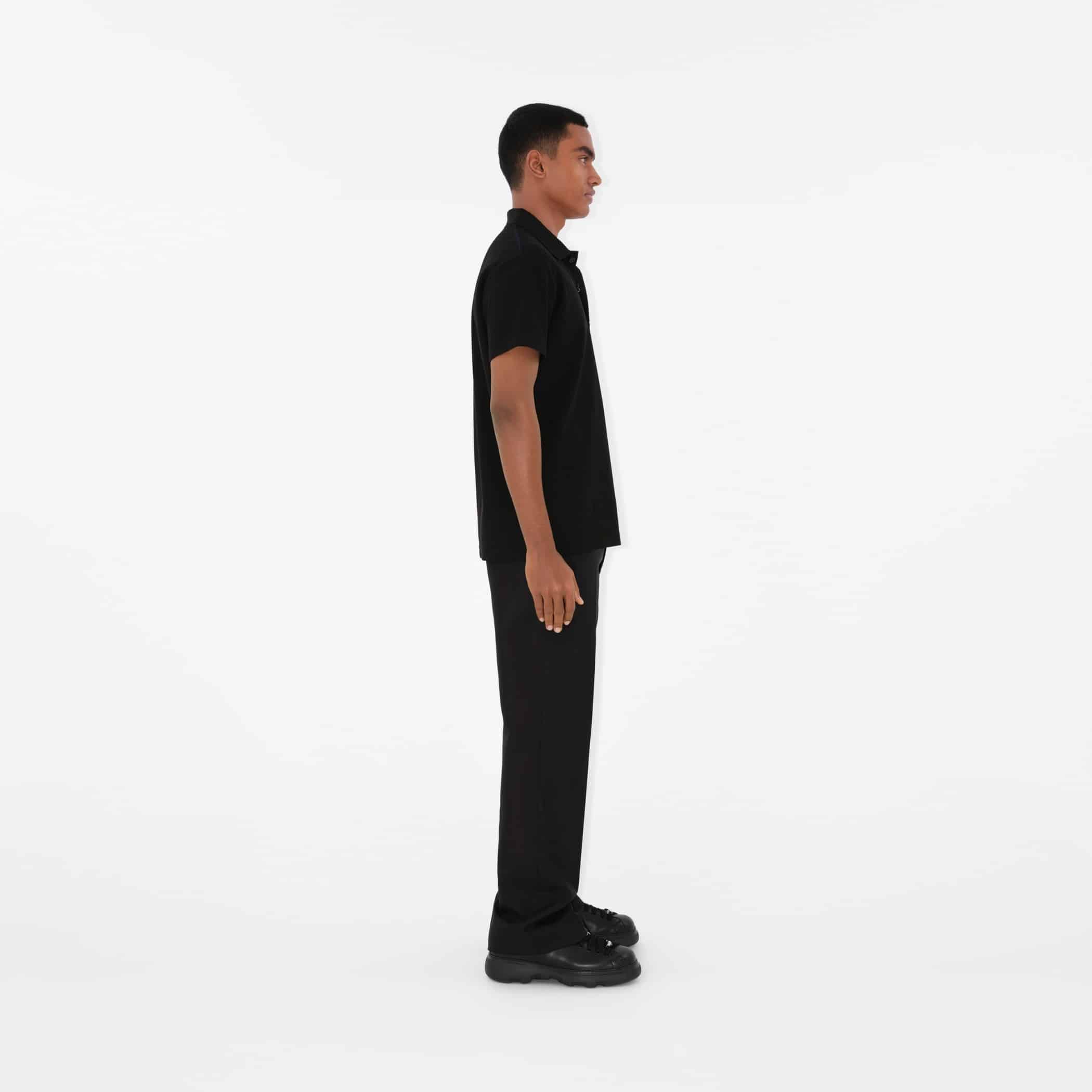 Cotton Polo ShirtPrice undefined Colour: Black