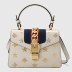 Gucci Sylvie Bee Star mini leather bag