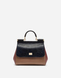 Dolce &amp; Gabbana Medium Sicily Bag in Mixed Materials