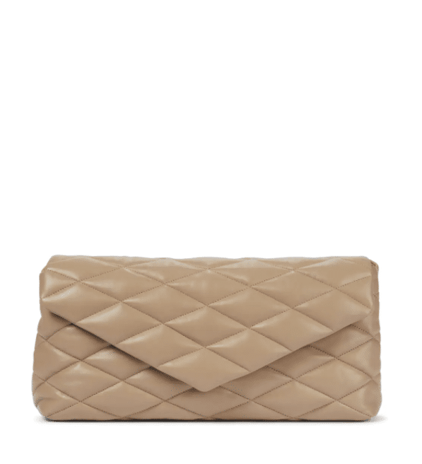 SAINT LAURENT Sade Puffer quilted leather clutch