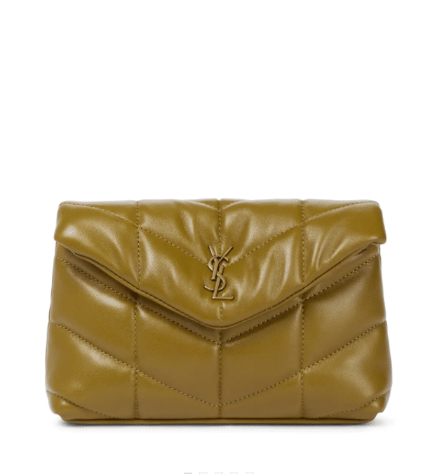 SAINT LAURENT Loulou Puffer leather clutch