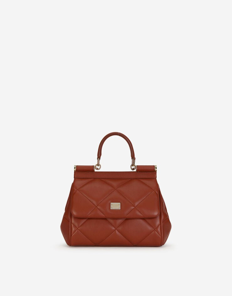 Dolce &amp; Gabbana Small Sicily Bag in Aria Matelassé Calfskin