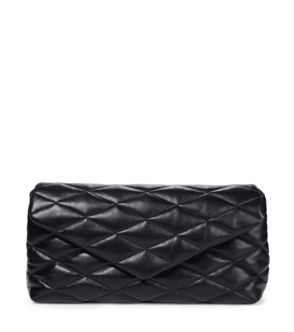 SAINT LAURENT Sade Puffer quilted leather clutch