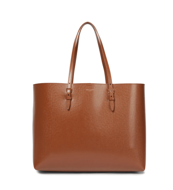 SAINT LAURENT Shopping Medium leather tote