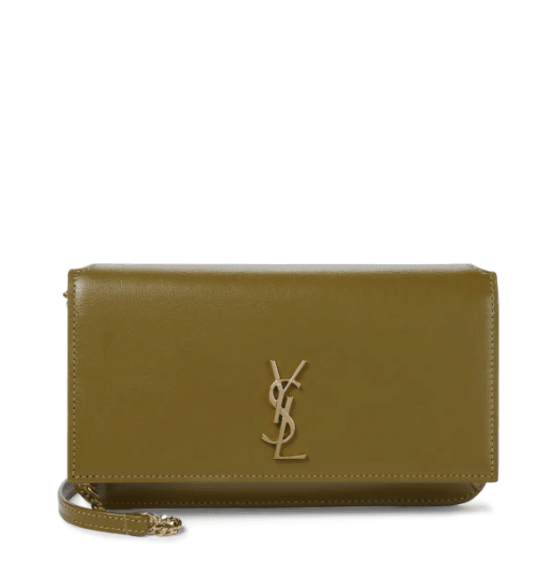 SAINT LAURENT Leather iPhone crossbody bag