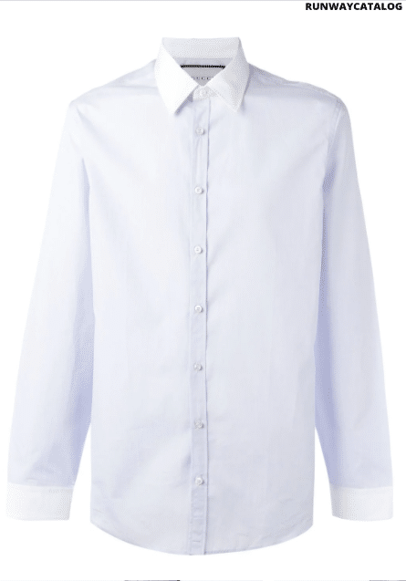 Gucci contrast collar shirt