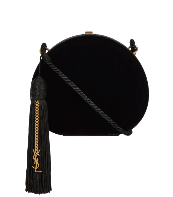 SAINT LAURENT Small velvet crossbody bag