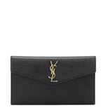 SAINT LAURENT Uptown leather clutch