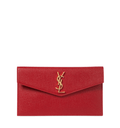 SAINT LAURENT Uptown leather clutch