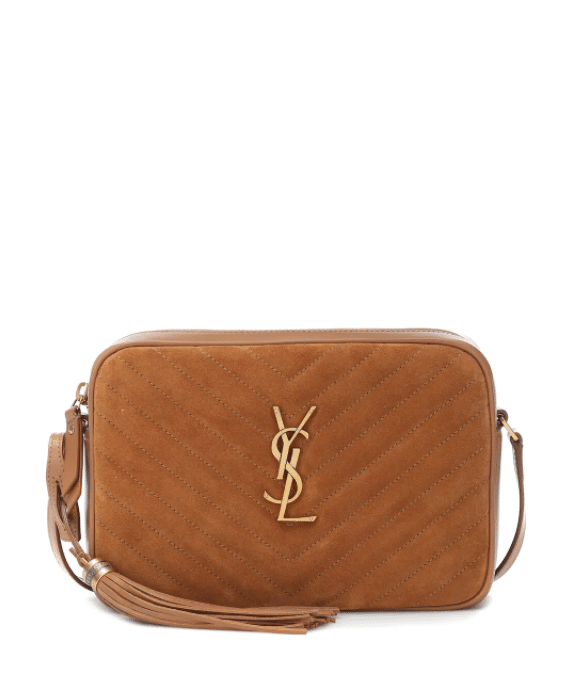 SAINT LAURENT Lou Camera suede crossbody bag
