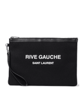 SAINT LAURENT Rive Gauche canvas pouch
