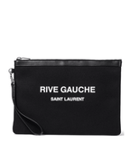 SAINT LAURENT Rive Gauche canvas pouch