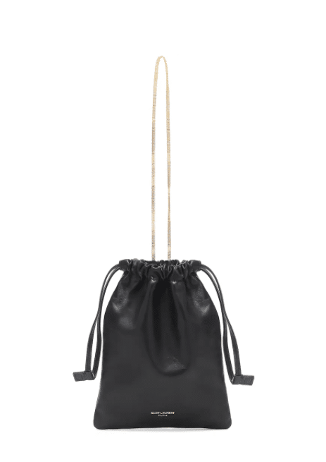 SAINT LAURENT Small leather pouch