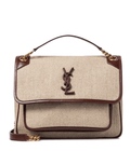 SAINT LAURENT Niki Medium linen shoulder bag