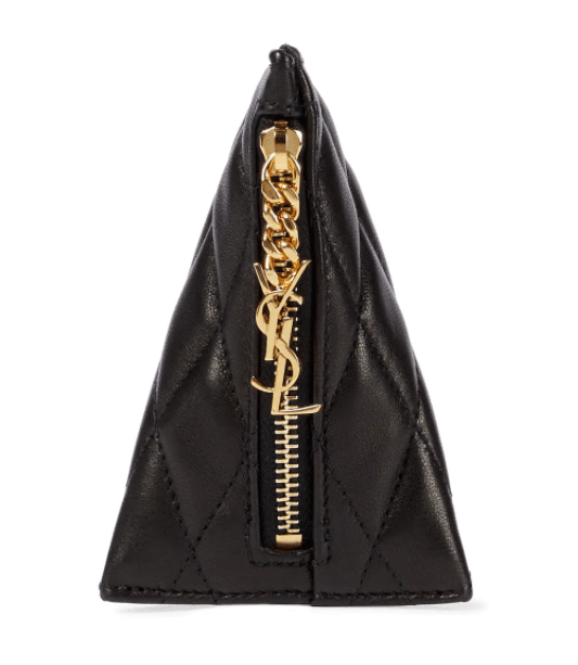 SAINT LAURENT Quilted leather pouch