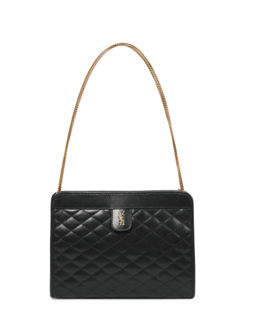 SAINT LAURENT Victoire leather shoulder bag