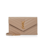 SAINT LAURENT Envelope Small leather shoulder bag