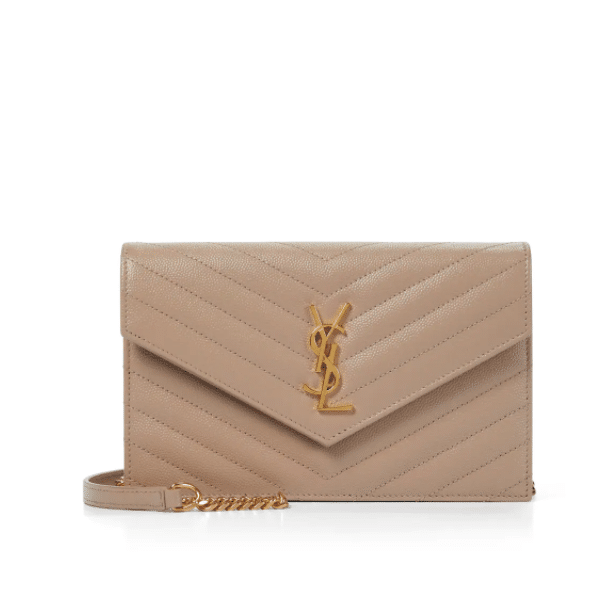 SAINT LAURENT Envelope Small leather shoulder bag