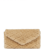 SAINT LAURENT Sade Puffer shearling clutch