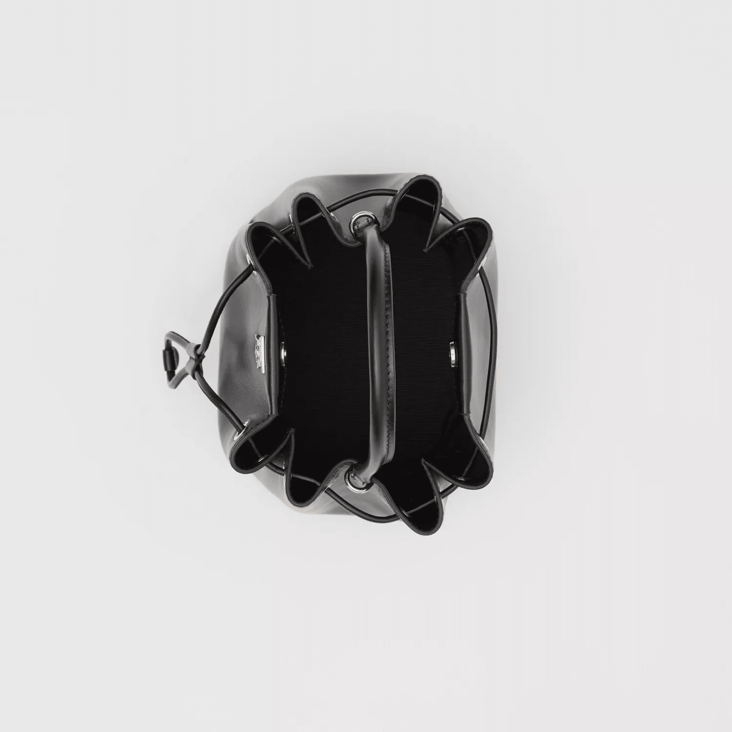 Burberry Monogram Motif Leather Bucket Bag