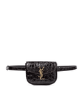 SAINT LAURENT Kaia croc-effect leather belt bag