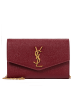 SAINT LAURENT Uptown leather clutch