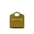 Burberry Mini Topstitched Leather Pocket Bag