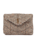 SAINT LAURENT Loulou Sintra Small tweed clutch