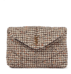 SAINT LAURENT Loulou Sintra Small tweed clutch