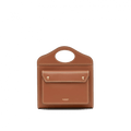 Burberry Mini Topstitched Leather Pocket Bag