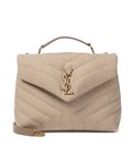 SAINT LAURENT Loulou Small linen shoulder bag