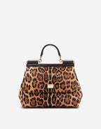 Dolce &amp; Gabbana Large Sicily bag in leopard-print pony hair