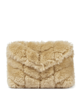 SAINT LAURENT Loulou Puffer shearling clutch