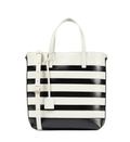 SAINT LAURENT Shopping Toy striped leather tot