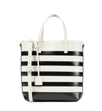 SAINT LAURENT Shopping Toy striped leather tot