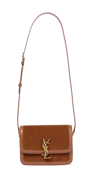 SAINT LAURENT Solferno Small corduroy crossbody bag