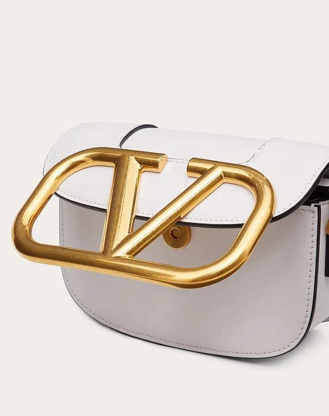 Valentino Small Supervee Neon Calfskin Crossbody Bag