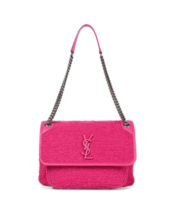 SAINT LAURENT Niki Medium tweed shoulder bag