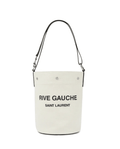 SAINT LAURENT Noe Small leather-trimmed bucket bag