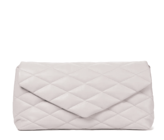 SAINT LAURENT Sade Puffer quilted leather clutch