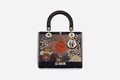 Christian Dior Sun Lady Dior Medium Tarot Beaded Canvas Bag