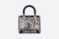 Christian Dior Medium Wheel of Fortune Lady Dior Tarot Embroidered Canvas Bag