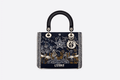 christian Dior Stars Lady Dior Medium Tarot Beaded Canvas Bag