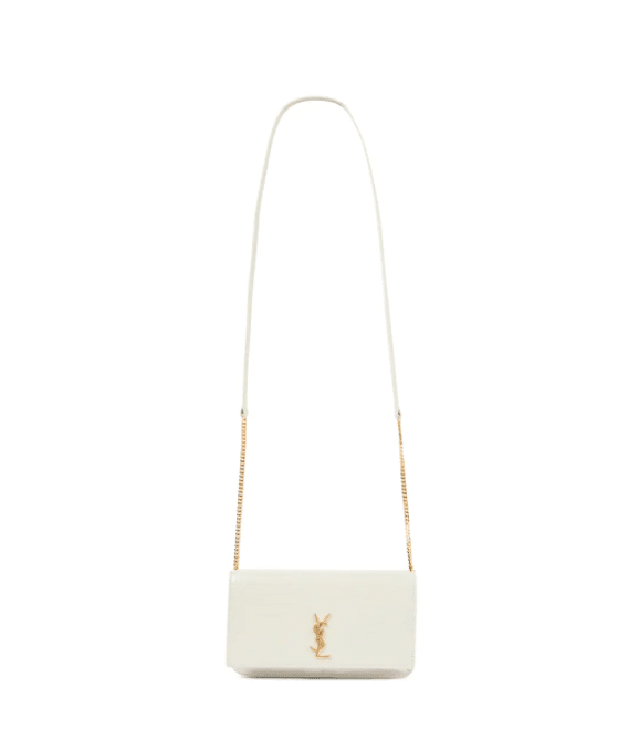 SAINT LAURENT Leather iPhone crossbody bag
