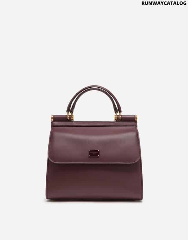 DOLCE &amp; GABBANA SMALL CALFSKIN SICILY 58 BAG