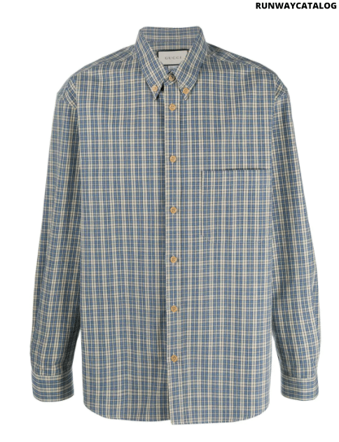 Gucci checked button-down shirt